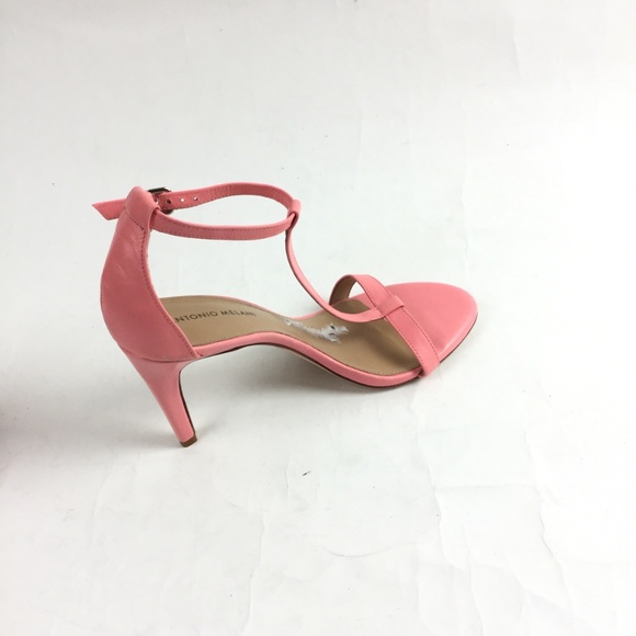 - New Antonio Melani Pink Leather Sandal - Picture 3 of 8